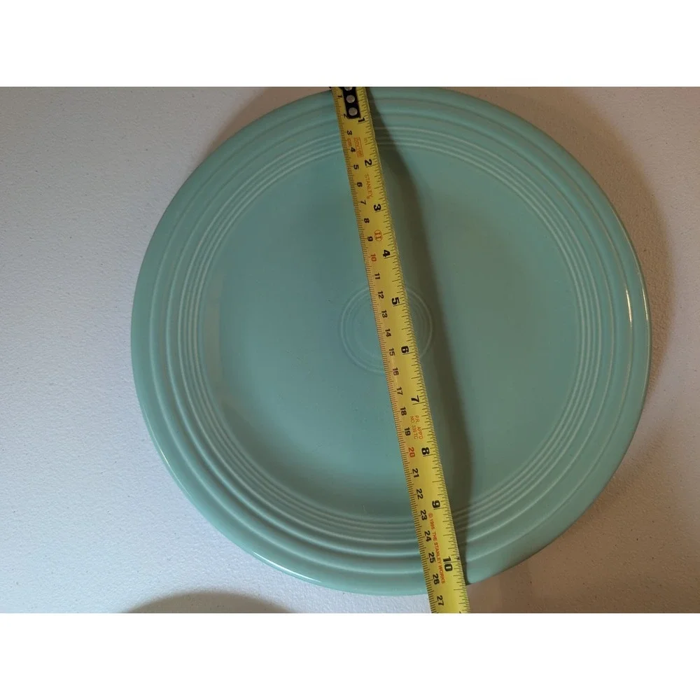 Fiesta Turquoise Dinner Plate & Salad Plate Homer Laughlin Set of 2